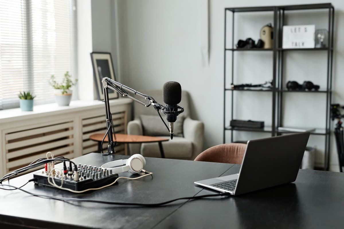 Podcast Room Background